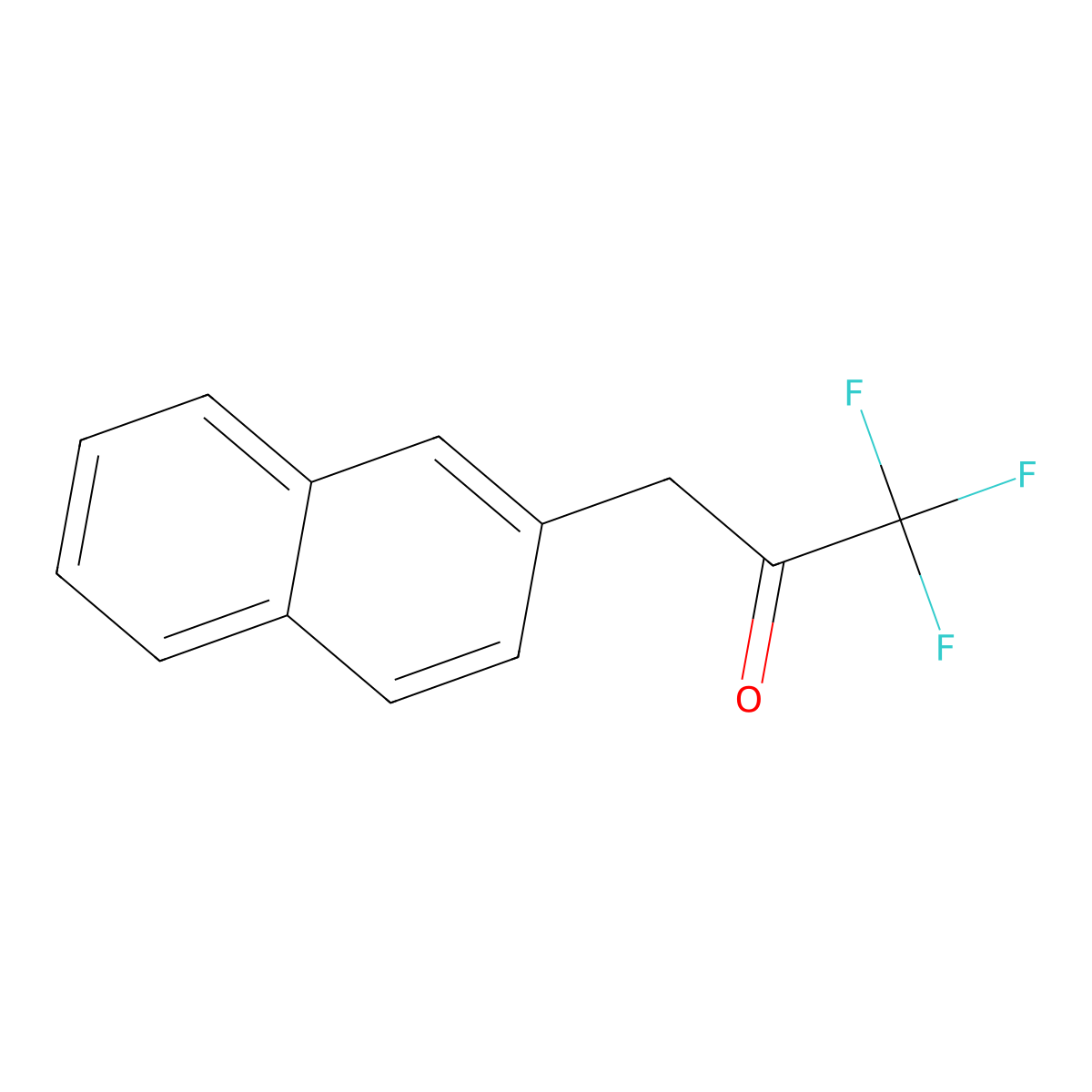 1,1,1-Trifluoro-3-(naphthalen-2-yl)propan-2-one molecular structure, CAS 205644-43-5