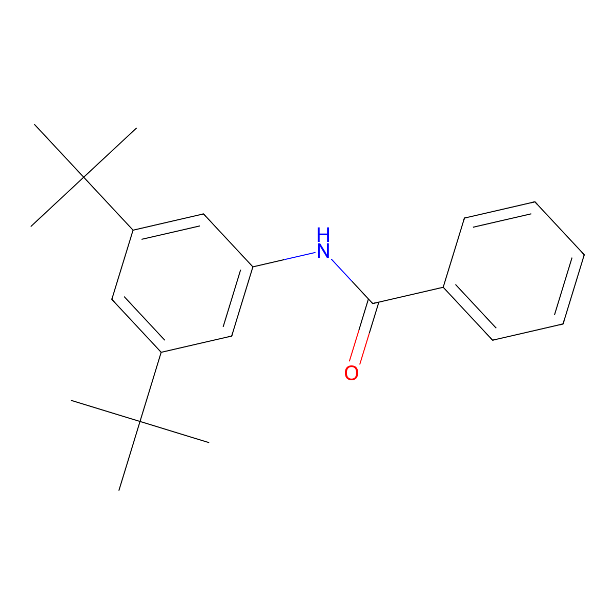 N-(3,5-DI-Tert-butylphenyl)benzamide molecular structure, CAS 205651-75-8