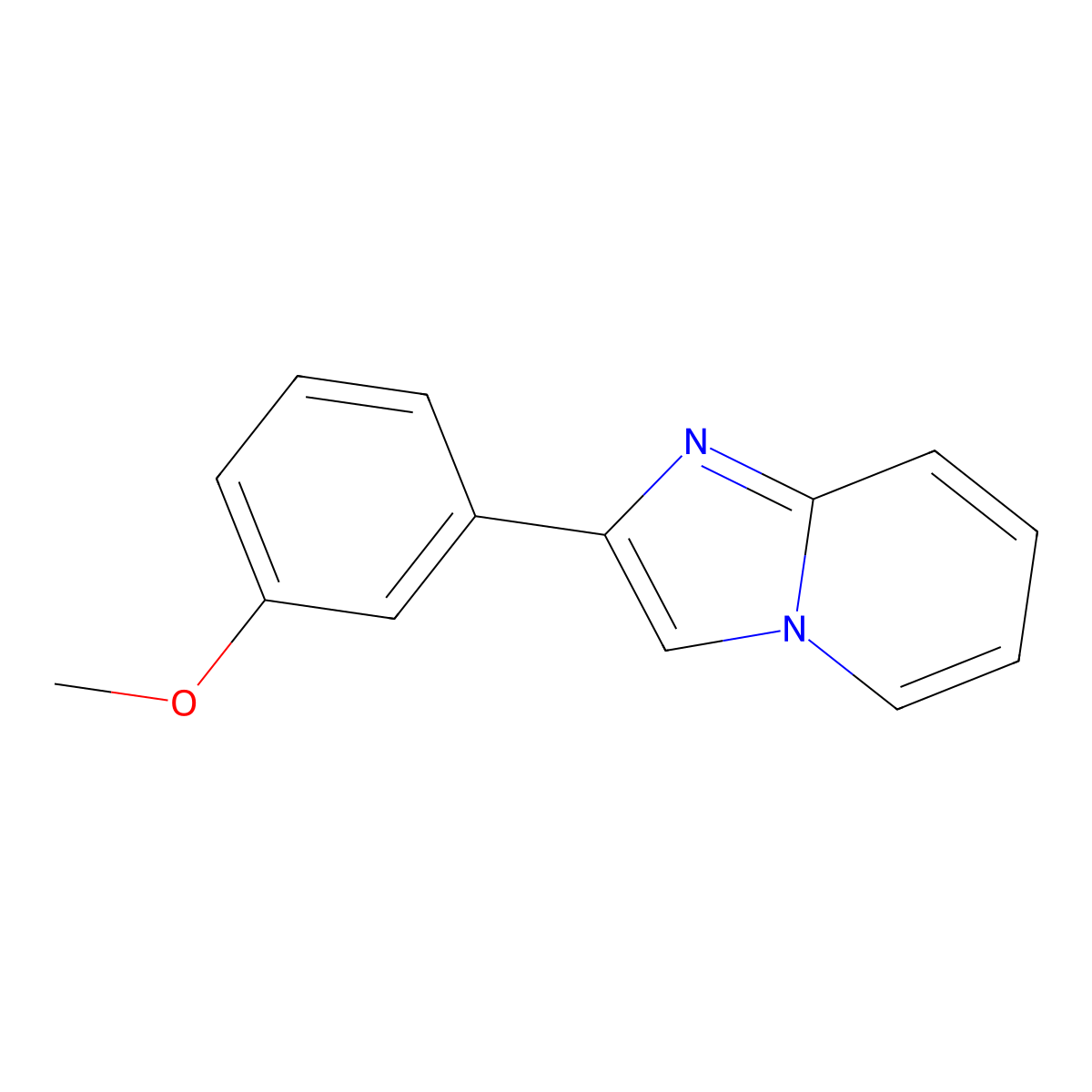 2-(3-Methoxyphenyl)imidazo[1,2-a]pyridine molecular structure, CAS 205655-15-8