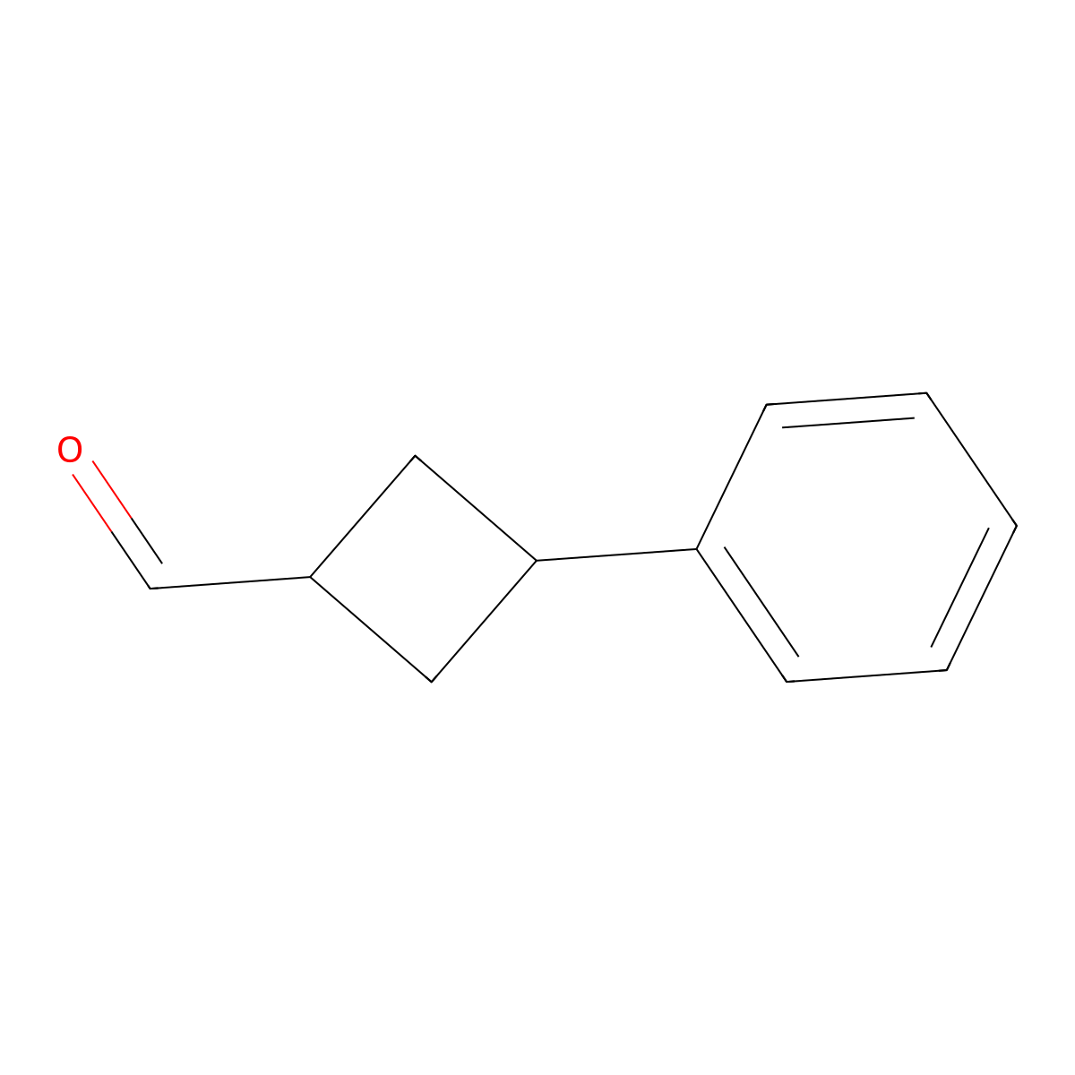 3-Phenylcyclobutane-1-carbaldehyde molecular structure, CAS 205679-28-3