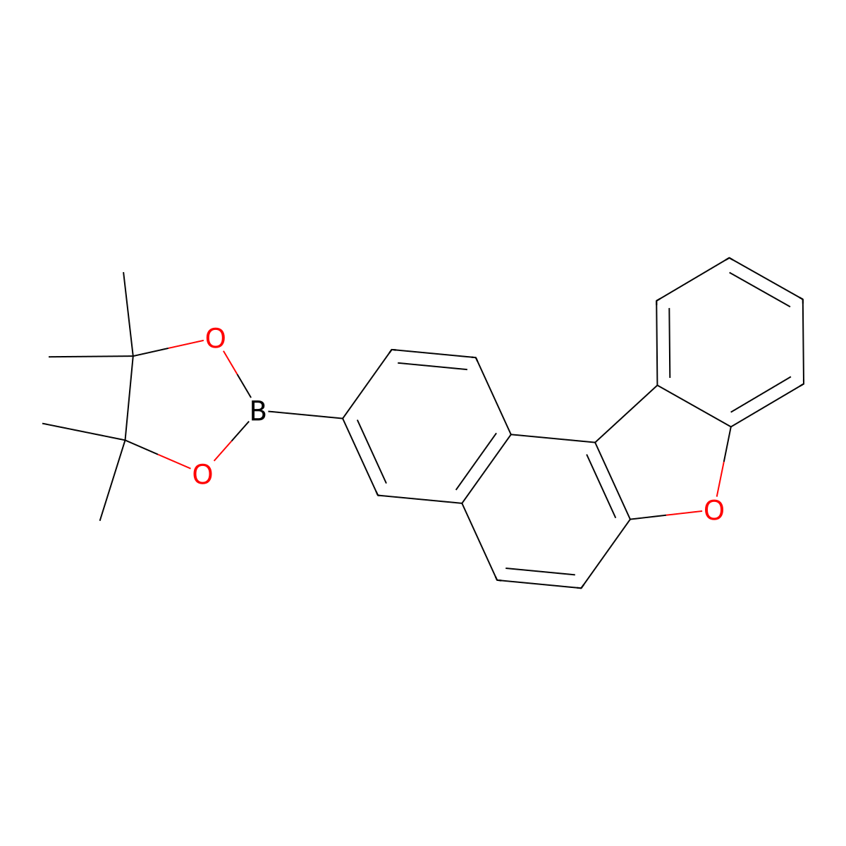 3-(4,4,5,5-Tetramethyl-1,3,2-dioxaborolan-2-YL)benzo[B]naphtho[1,2-D]furan molecular structure, CAS 2056912-14-0