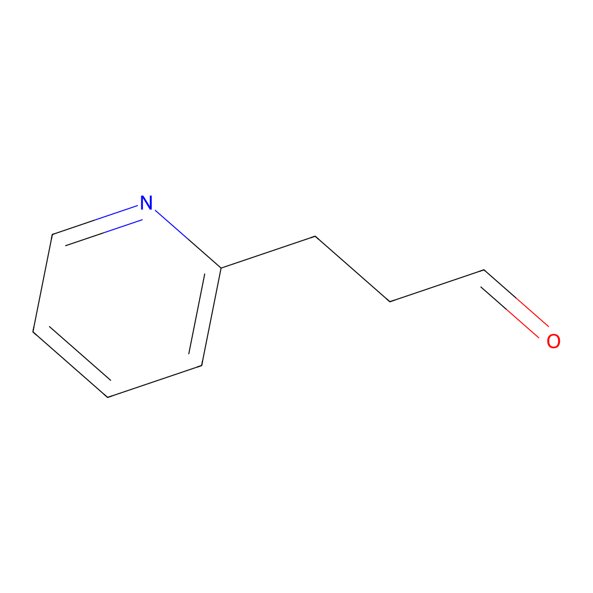 3-(Pyridin-2-YL)propanal molecular structure, CAS 2057-32-1