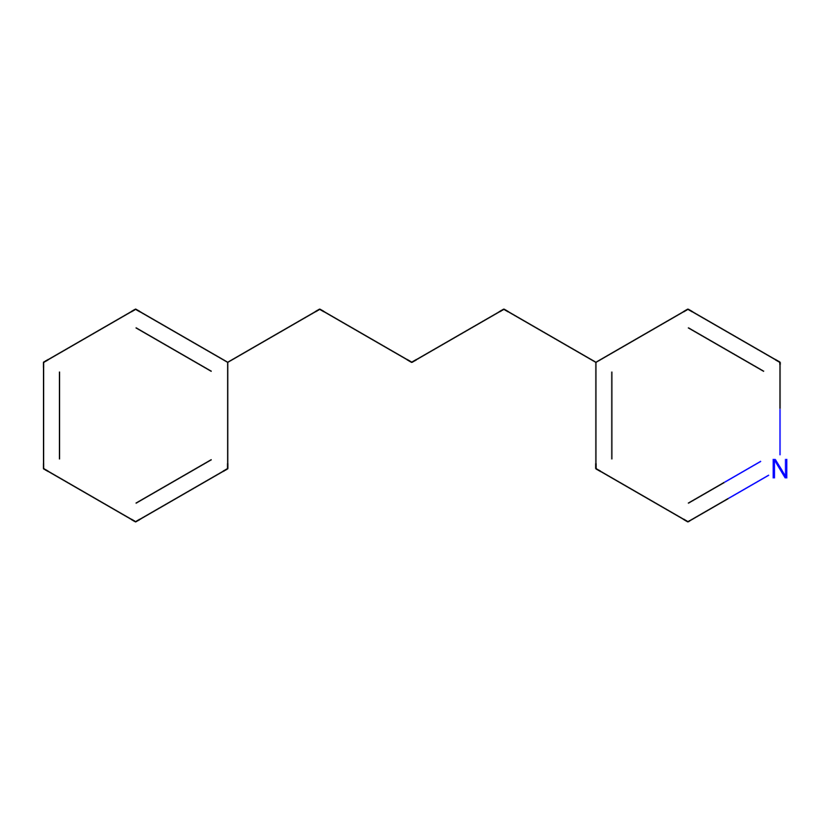 4-(3-Phenylpropyl)pyridine molecular structure, CAS 2057-49-0