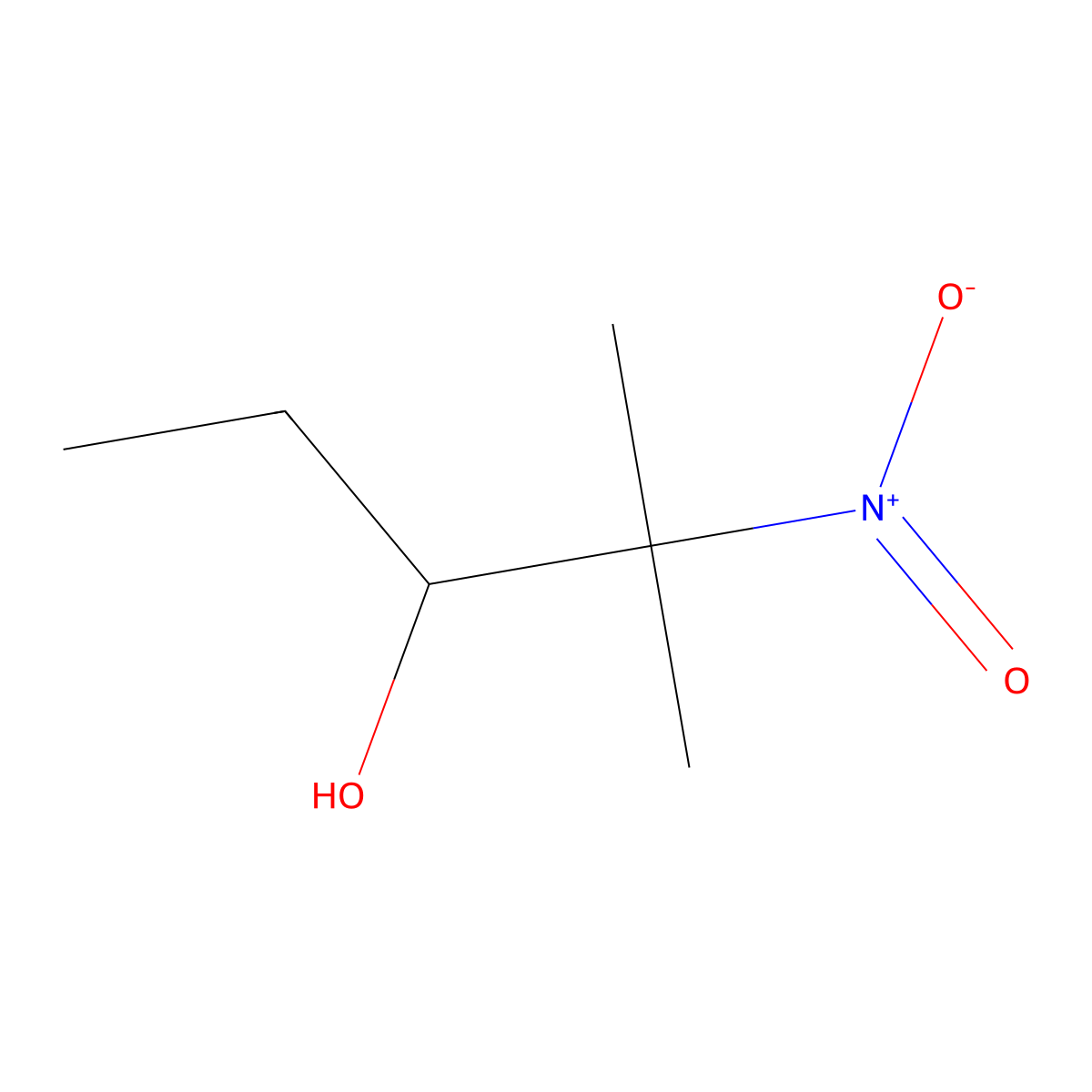 2-Methyl-2-nitropentan-3-ol molecular structure, CAS 20570-67-6