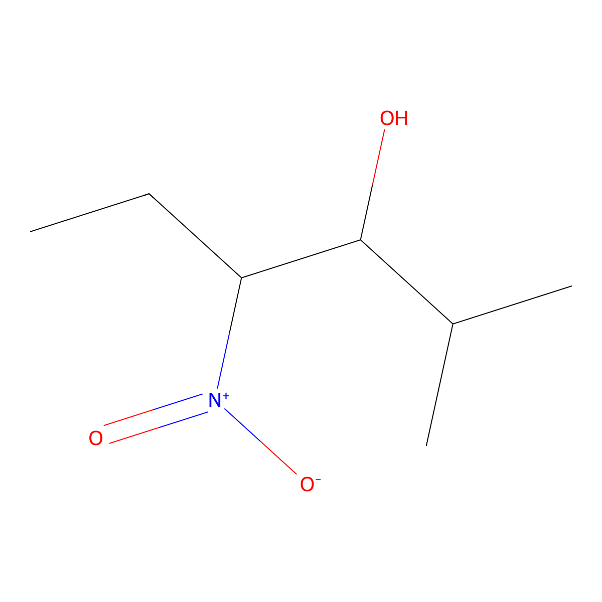 2-Methyl-4-nitrohexan-3-ol molecular structure, CAS 20570-71-2
