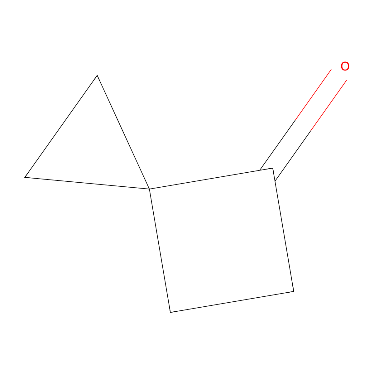 Spiro(2.3)hexan-4-one molecular structure, CAS 20571-15-7
