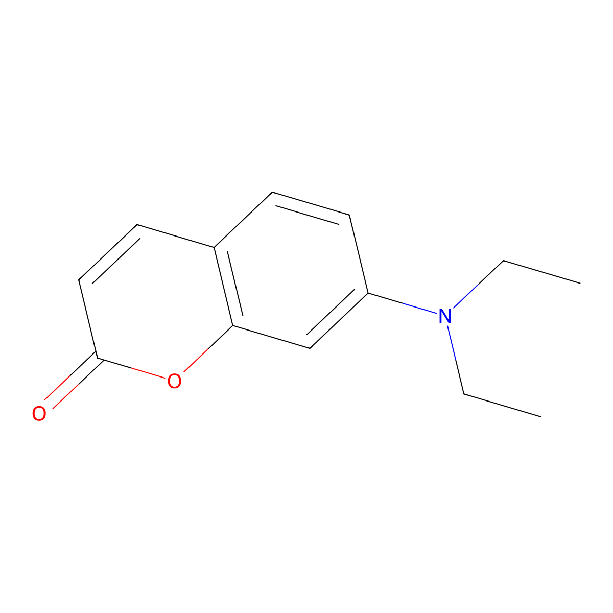 7-Diethylaminocoumarin molecular structure, CAS 20571-42-0