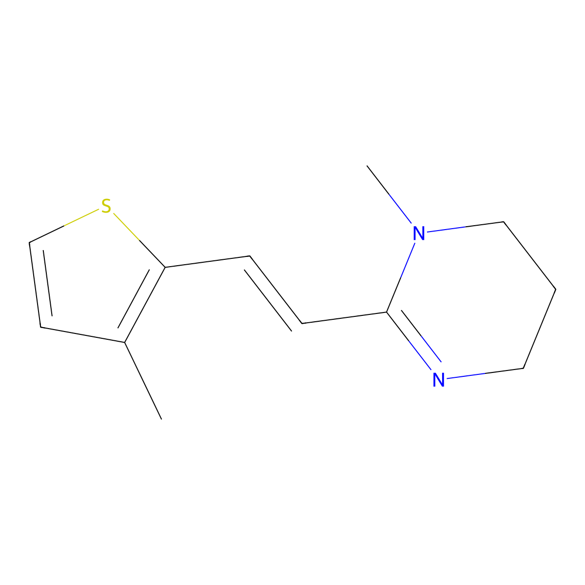 Morantel molecular structure, CAS 20574-50-9