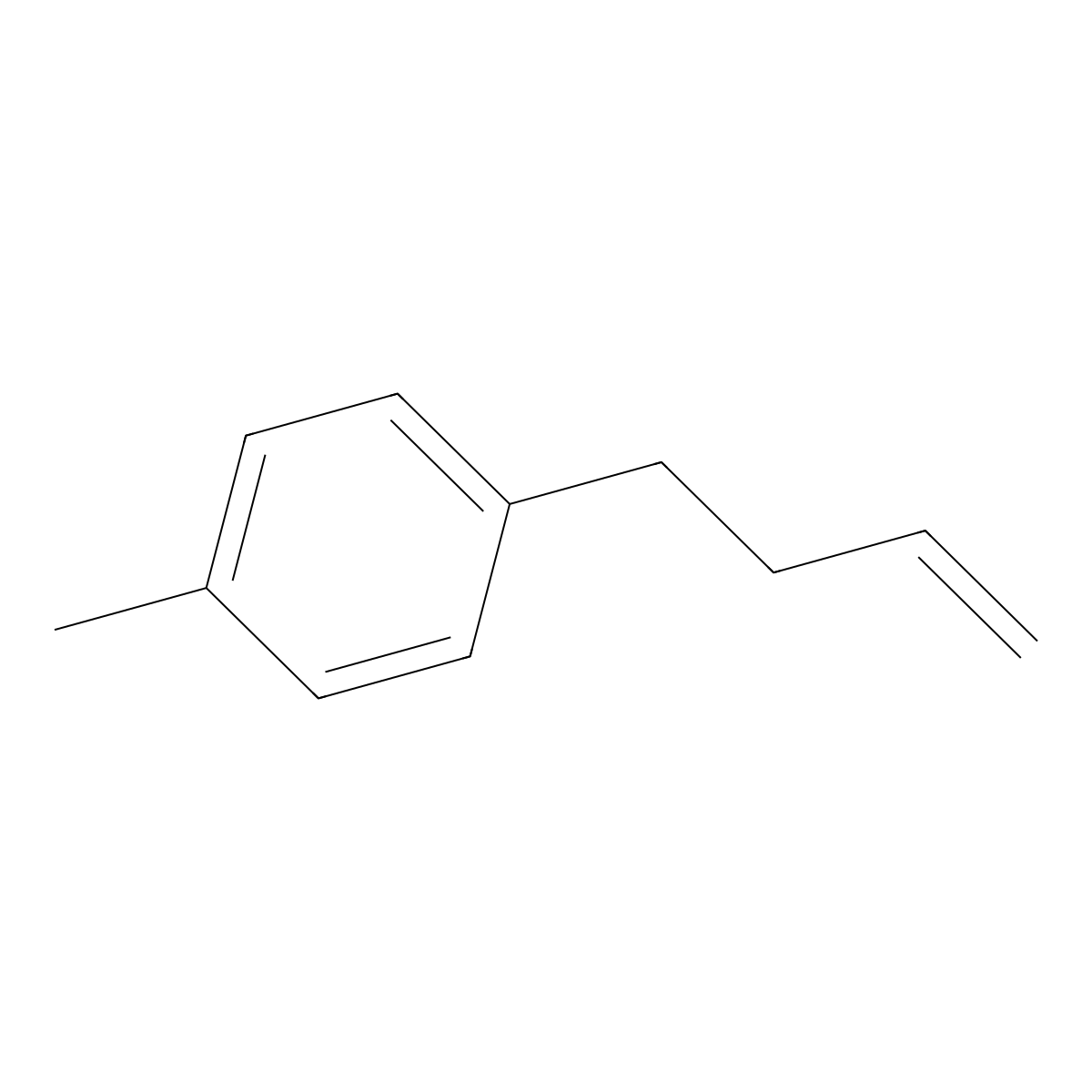 1-(But-3-en-1-yl)-4-methylbenzene molecular structure, CAS 20574-99-6