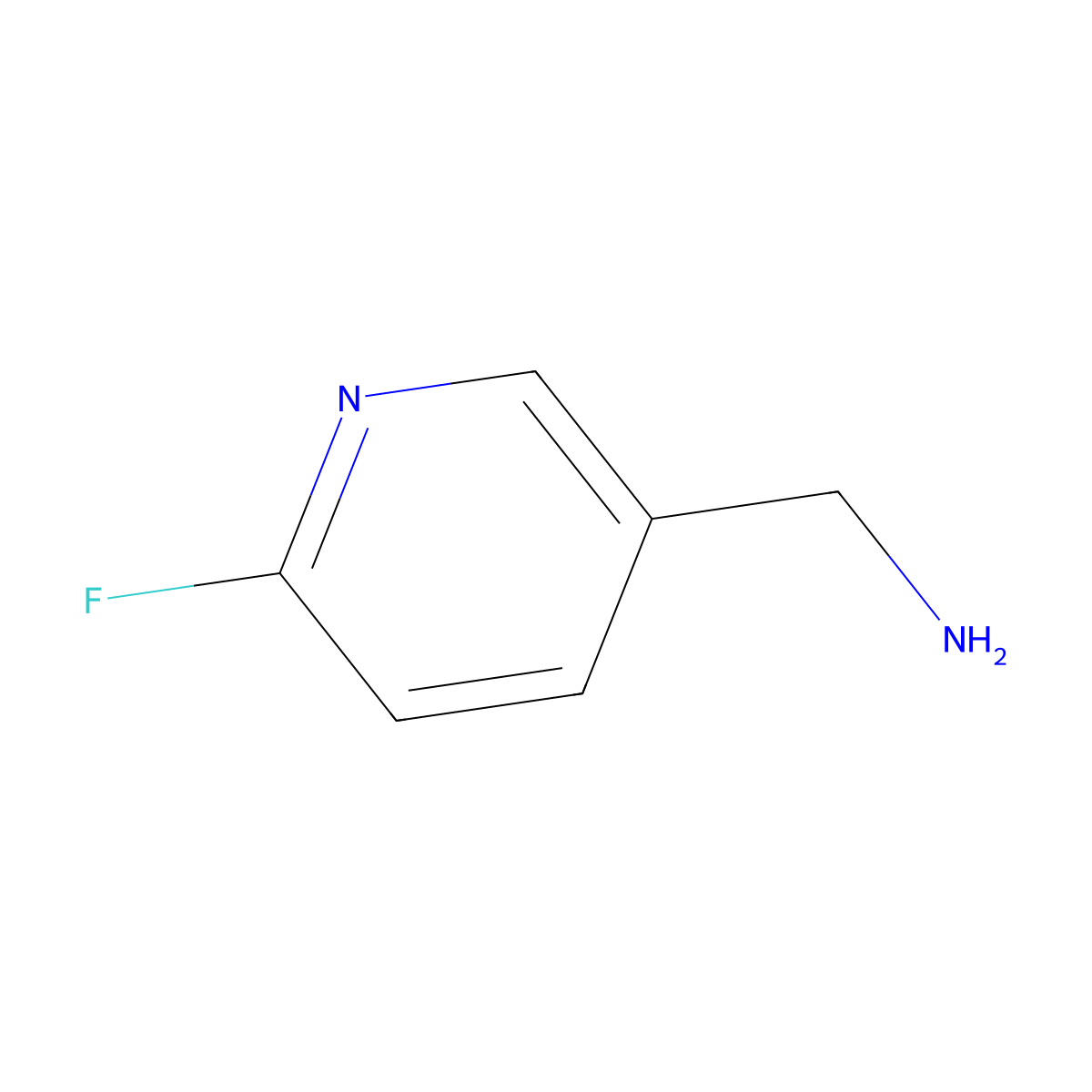 1-(6-Fluoropyridin-3-yl)methanamine molecular structure, CAS 205744-17-8