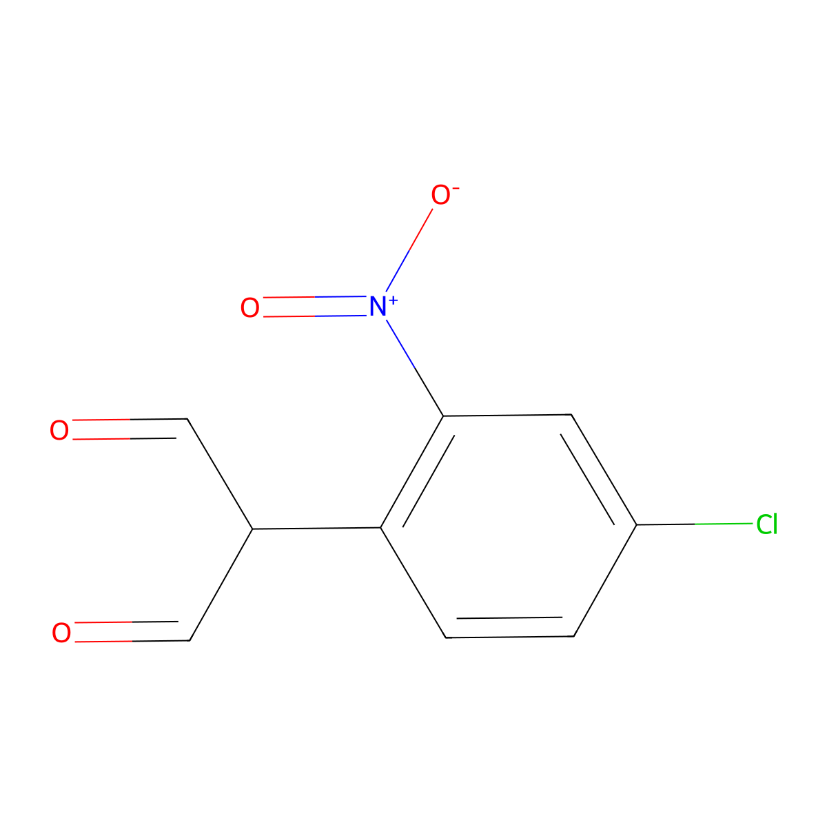 2-(4-Chloro-2-nitrophenyl)malonaldehyde molecular structure, CAS 205744-82-7