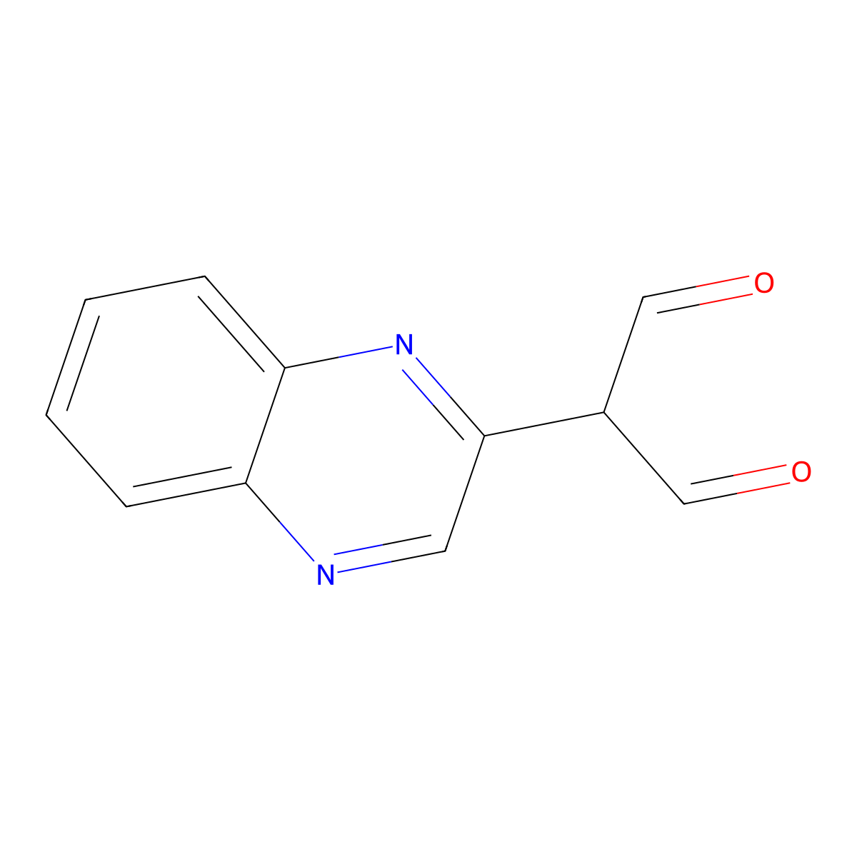 2-(2-Quinoxalinyl)malondialdehyde molecular structure, CAS 205744-84-9