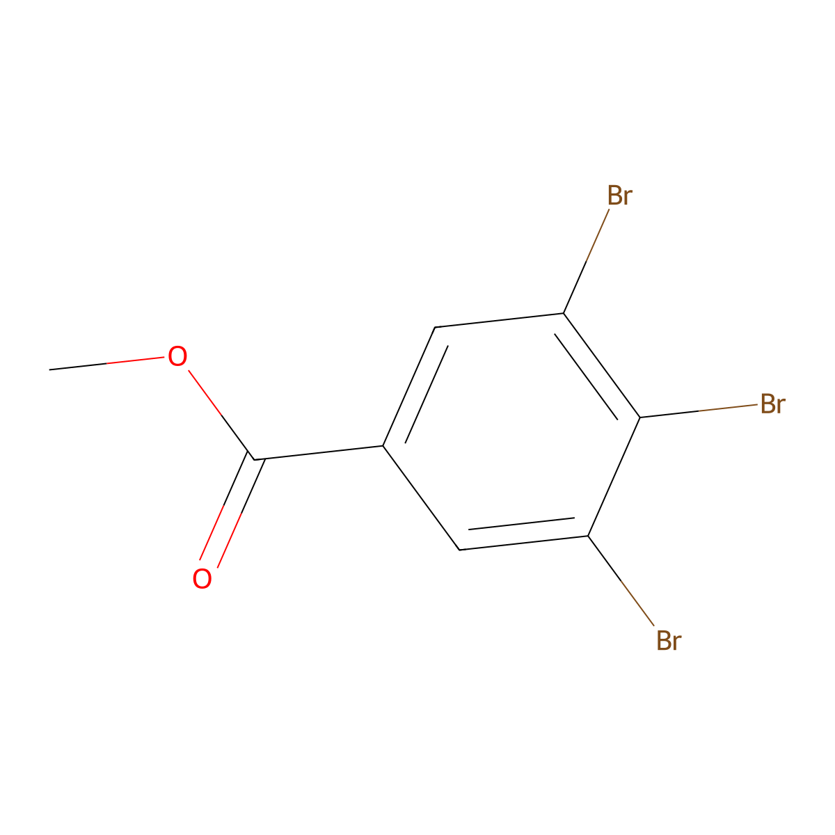 Methyl 3,4,5-tribromobenzoate molecular structure, CAS 205748-07-8