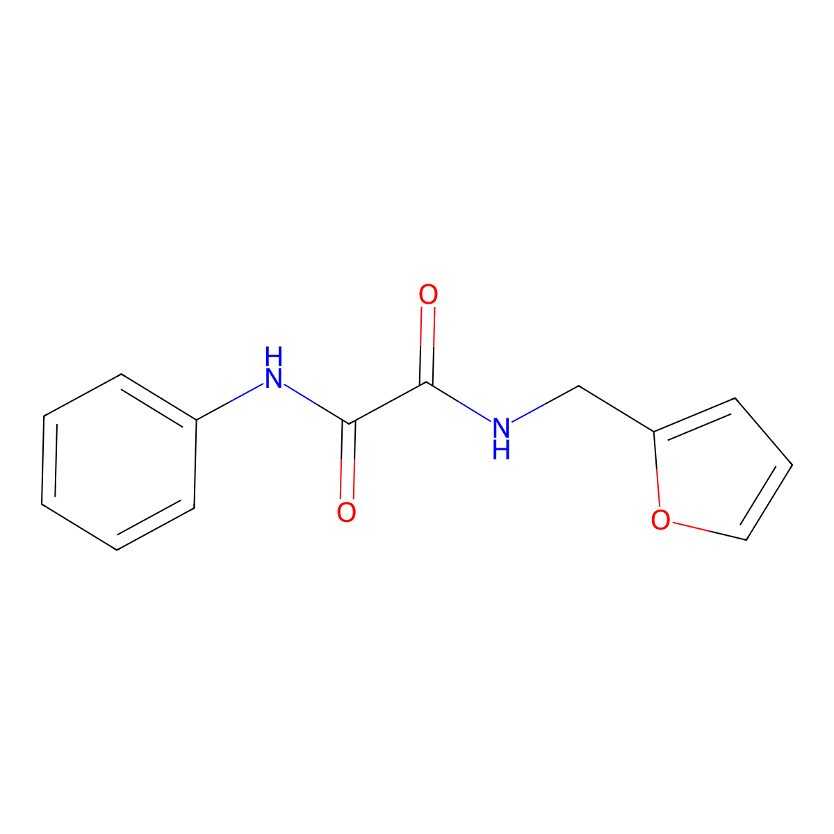 N1-(Furan-2-ylmethyl)-N2-phenyloxalamide molecular structure, CAS 205749-56-0