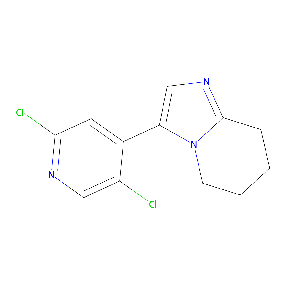 3-(2,5-Dichloropyridin-4-YL)-5,6,7,8-tetrahydroimidazo[1,2-A]pyridine molecular structure, CAS 2057506-08-6