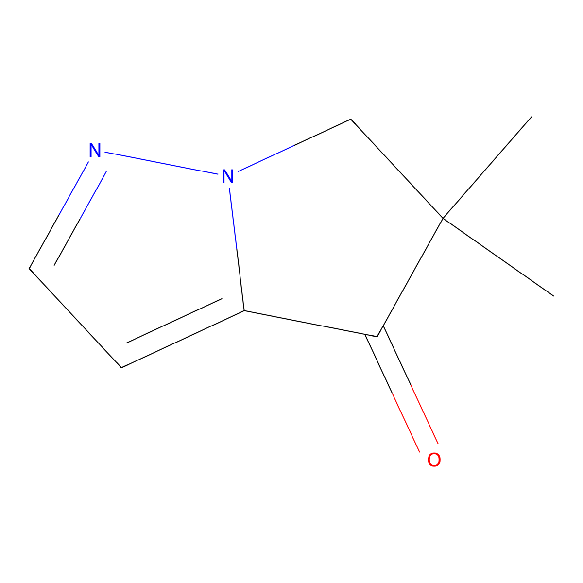 5,5-Dimethyl-5,6-dihydro-4H-pyrrolo[1,2-B]pyrazol-4-one molecular structure, CAS 2057507-51-2