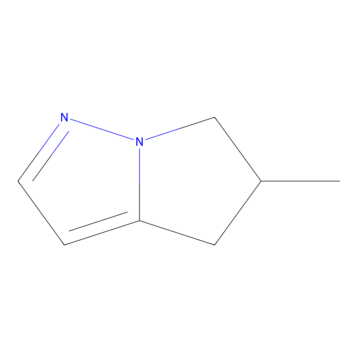 5-Methyl-5,6-dihydro-4H-pyrrolo[1,2-b]pyrazole molecular structure, CAS 2057508-84-4