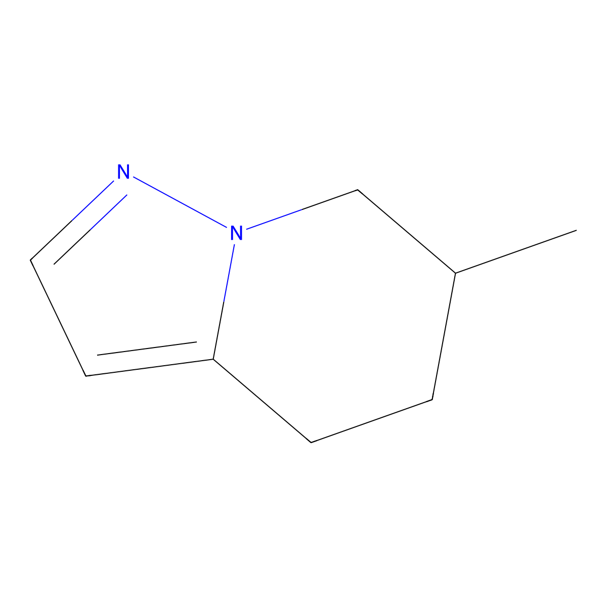 6-Methyl-4,5,6,7-tetrahydropyrazolo[1,5-A]pyridine molecular structure, CAS 2057513-54-7