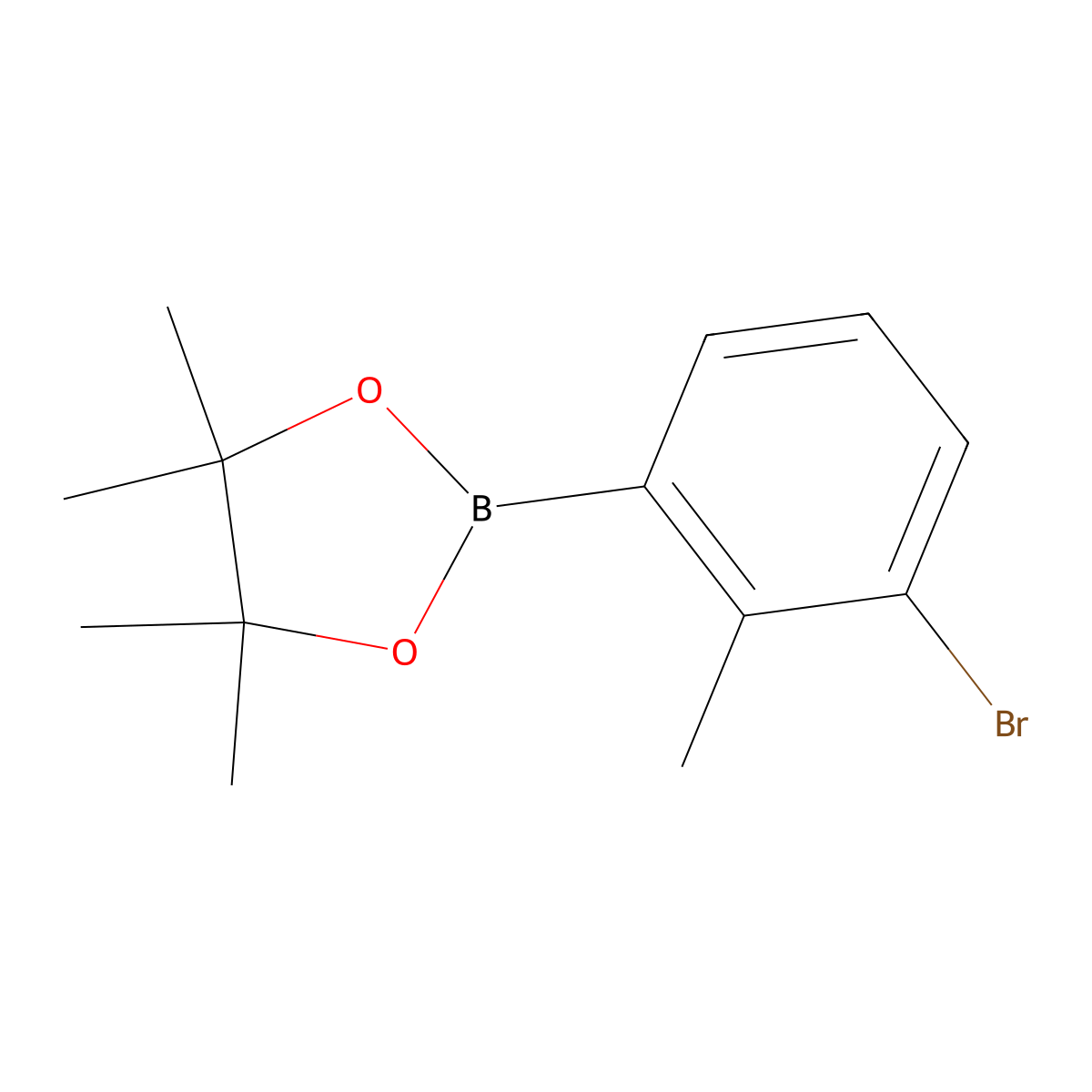 3-Bromo-2-methylphenylboronic acid pinacol ester molecular structure, CAS 2057523-47-2