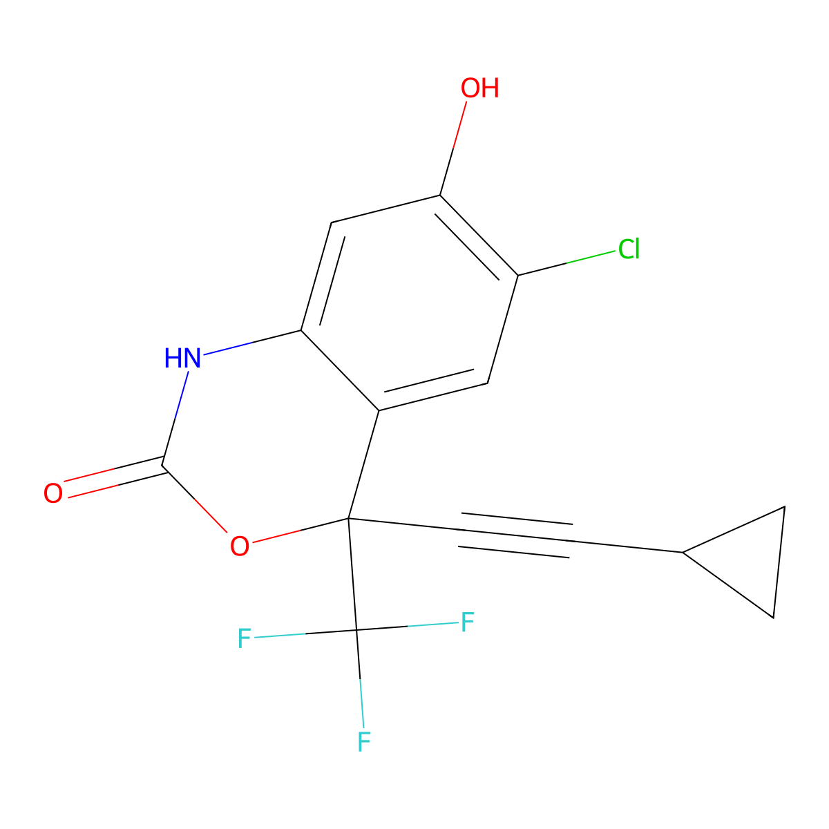 rac 7-Hydroxy Efavirenz molecular structure, CAS 205754-50-3