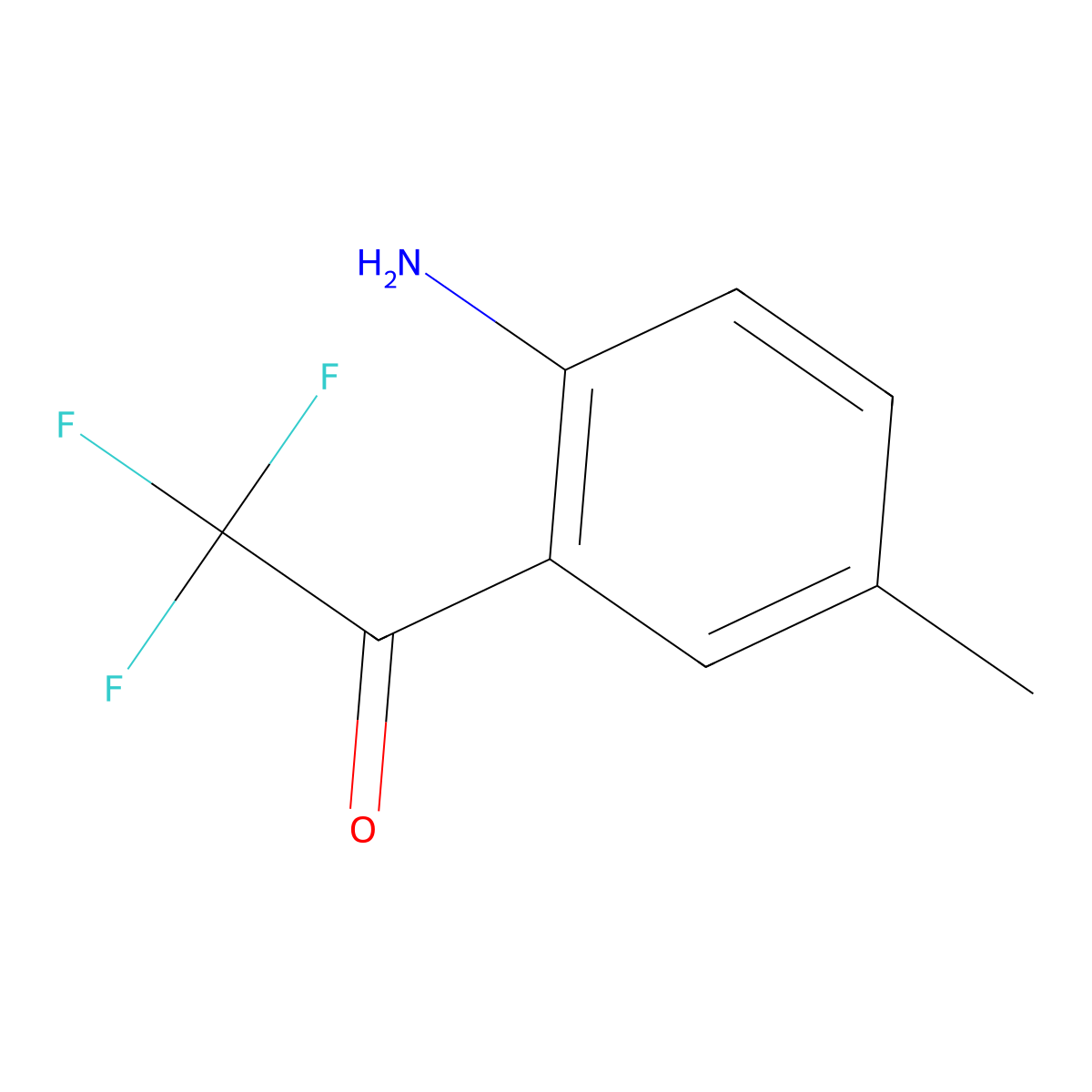 1-(2-Amino-5-methylphenyl)-2,2,2-trifluoroethan-1-one molecular structure, CAS 205756-35-0