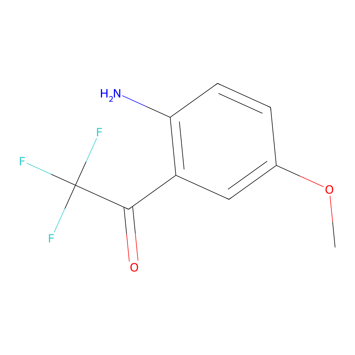 1-(2-Amino-5-methoxyphenyl)-2,2,2-trifluoroethan-1-one molecular structure, CAS 205756-71-4