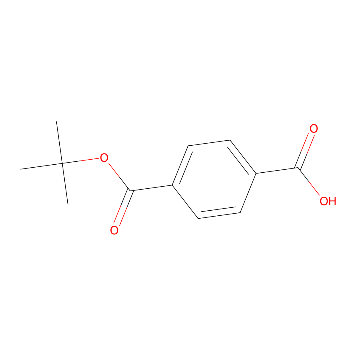 4-(tert-Butoxycarbonyl)benzoic acid molecular structure, CAS 20576-82-3