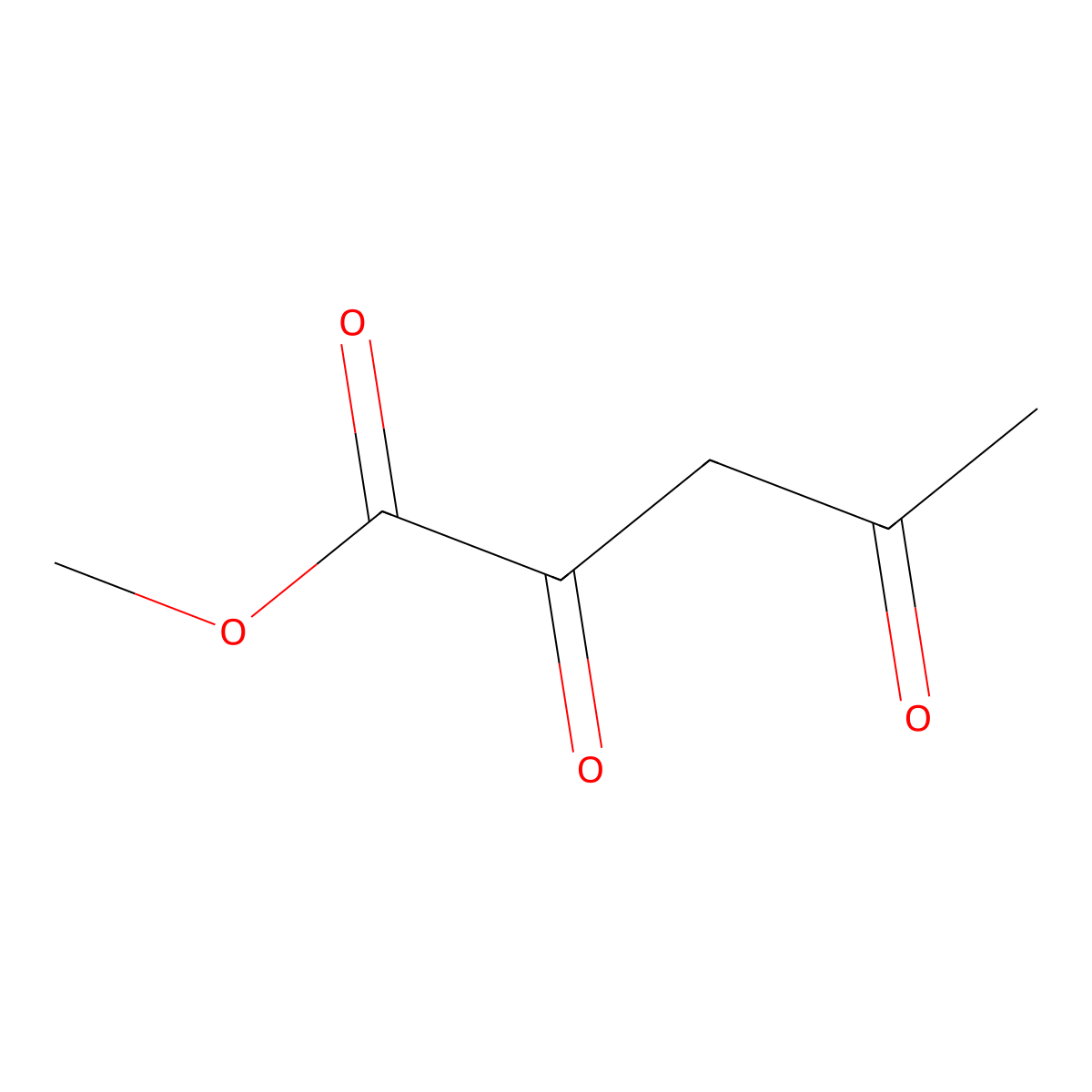 Methyl acetopyruvate molecular structure, CAS 20577-61-1