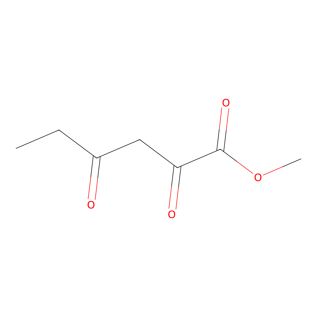 Methyl 2,4-dioxohexanoate molecular structure, CAS 20577-62-2