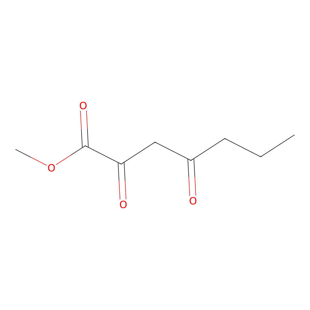 Methyl 2,4-dioxoheptanoate molecular structure, CAS 20577-63-3