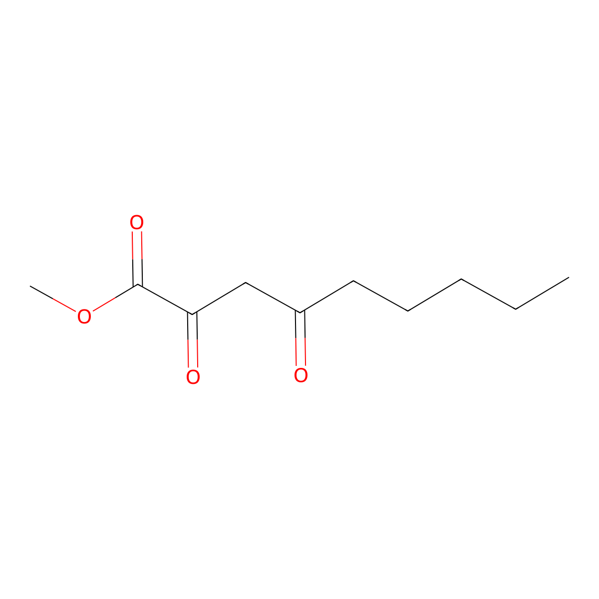 Methyl 2,4-dioxononanoate molecular structure, CAS 20577-67-7