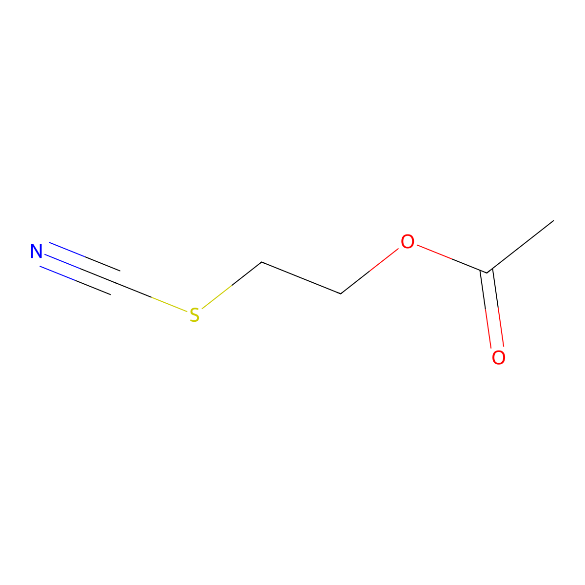 2-Thiocyanatoethyl acetate molecular structure, CAS 20578-45-4