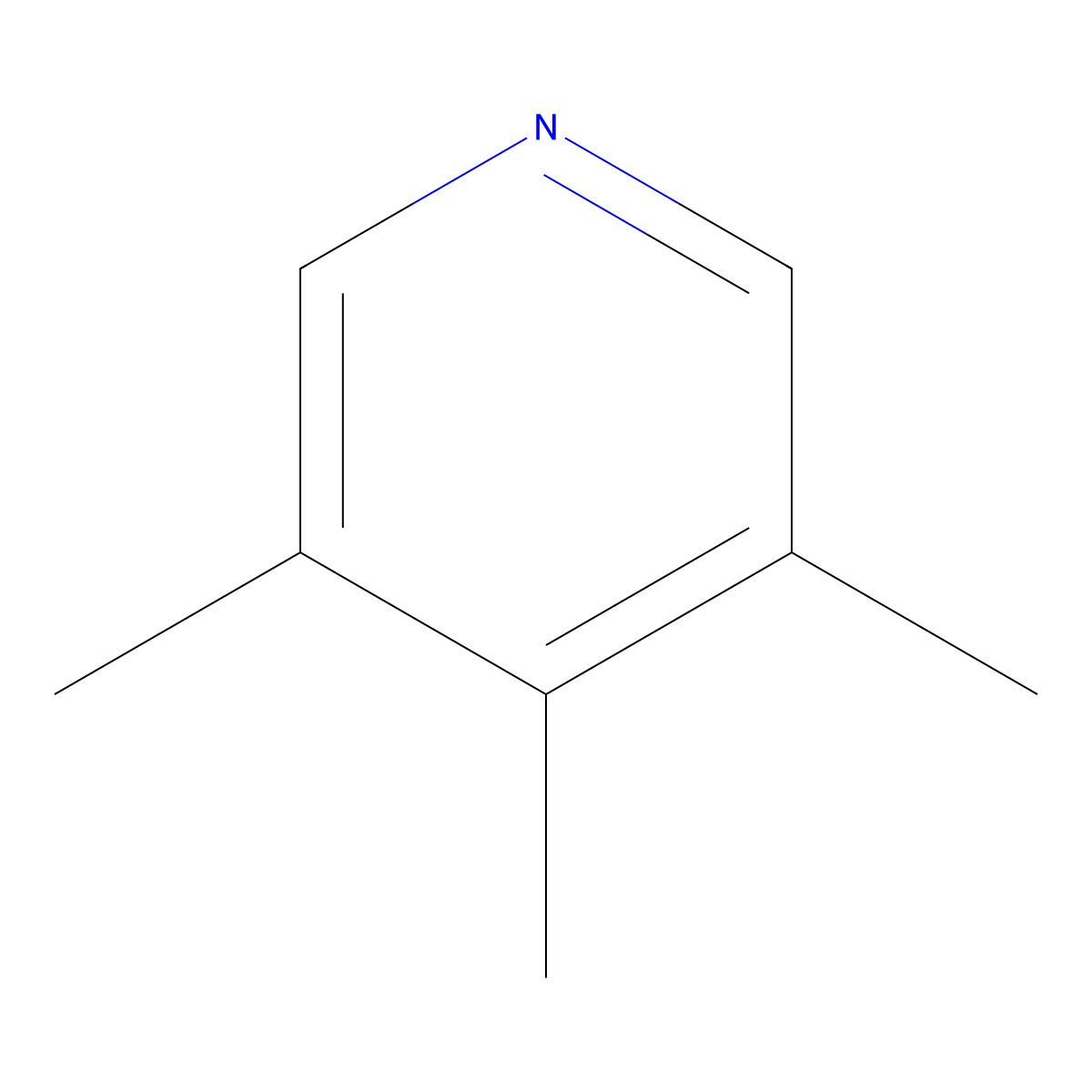 3,4,5-Trimethylpyridine molecular structure, CAS 20579-43-5