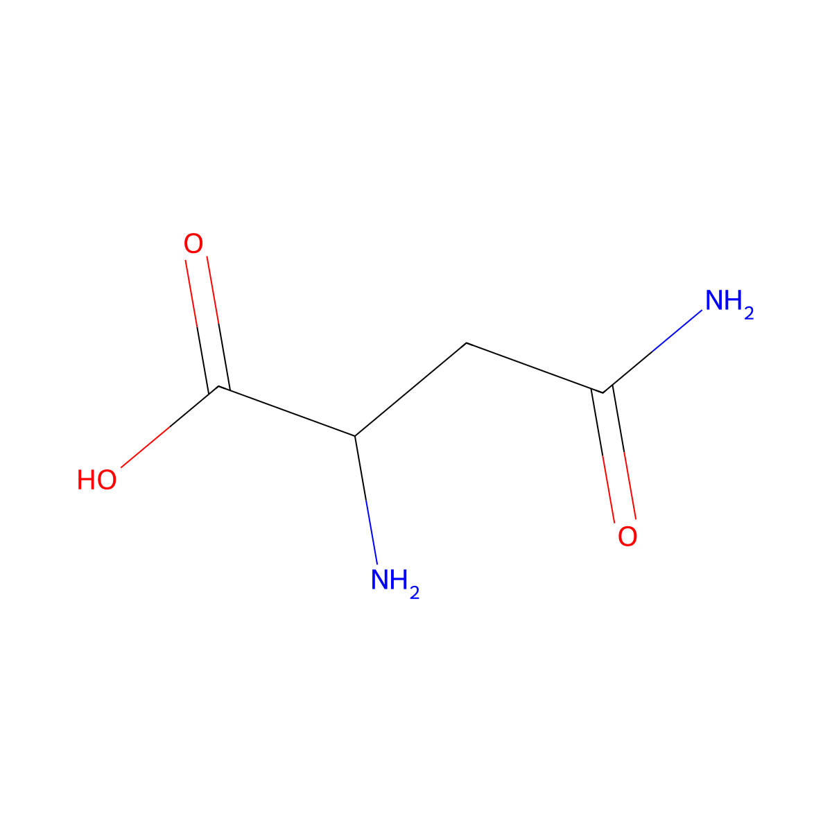 D-Asparagine molecular structure, CAS 2058-58-4