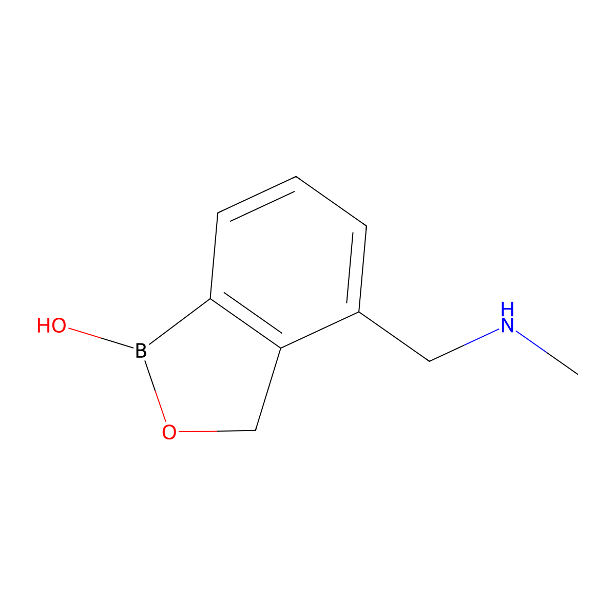 4-((Methylamino)methyl)benzo[c][1,2]oxaborol-1(3H)-ol molecular structure, CAS 2058056-28-1
