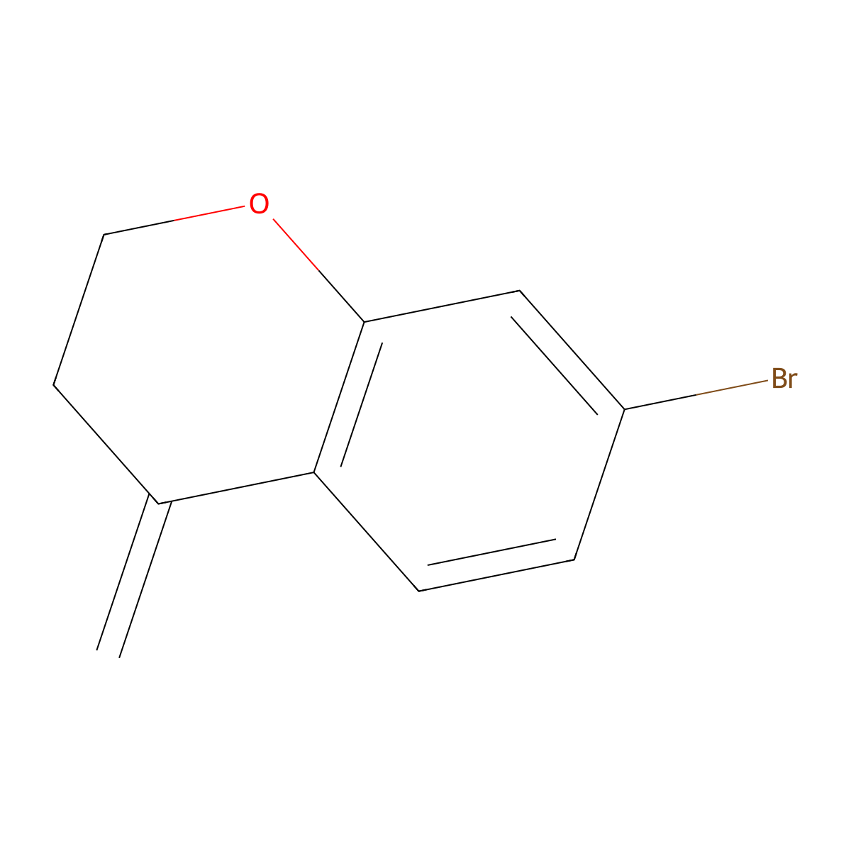 7-Bromo-4-methylenechromane molecular structure, CAS 2058080-43-4