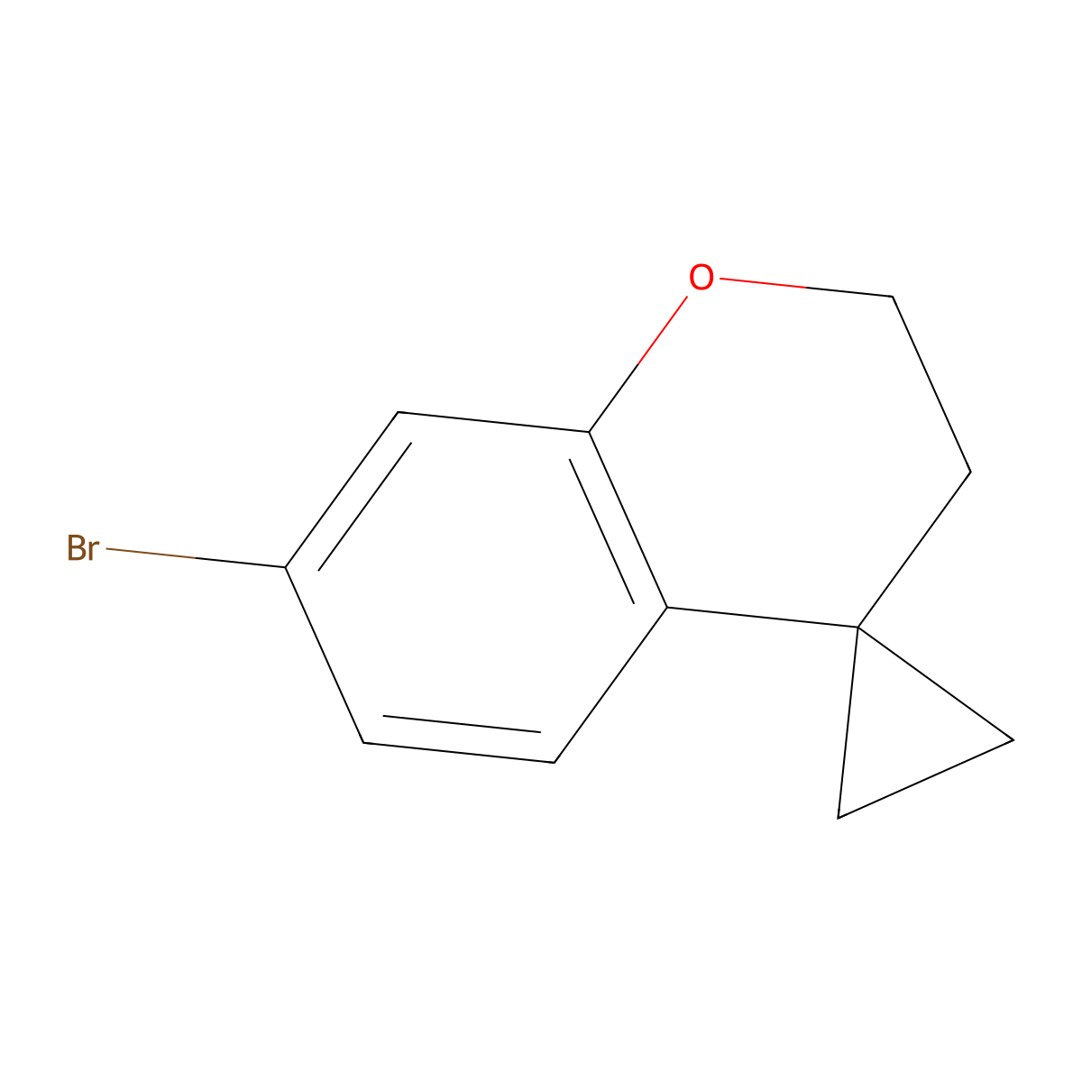 7-Bromospiro[chromane-4,1'-cyclopropane molecular structure, CAS 2058080-44-5