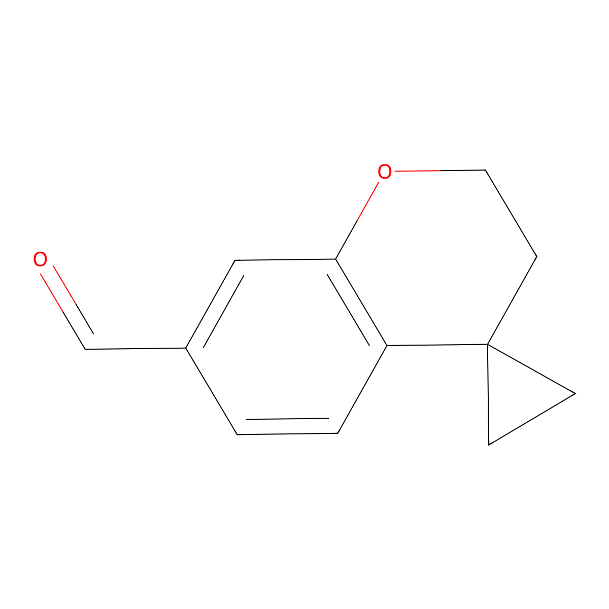 Spiro[chromane-4,1'-cyclopropane]-7-carbaldehyde molecular structure, CAS 2058080-52-5