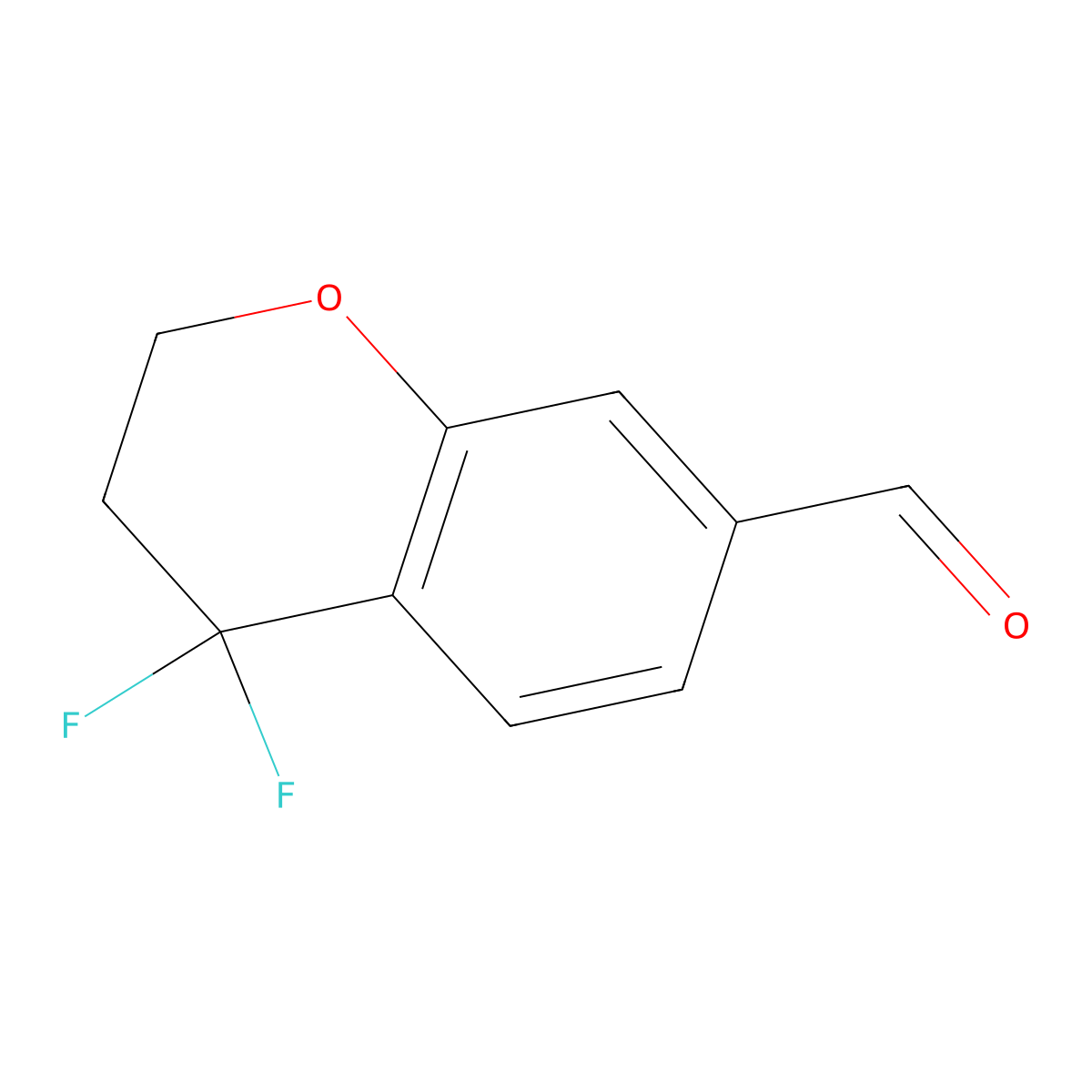 4,4-Difluorochromane-7-carbaldehyde molecular structure, CAS 2058080-53-6