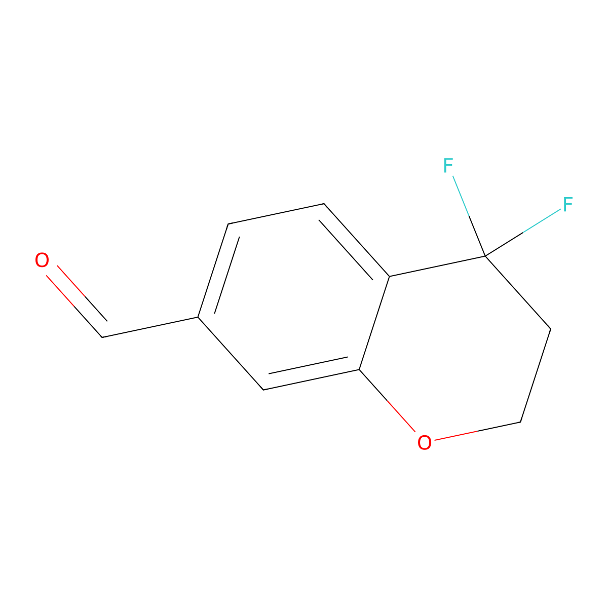 4,4-Difluorochromane-7-carbaldehyde molecular structure, CAS 2058080-53-6