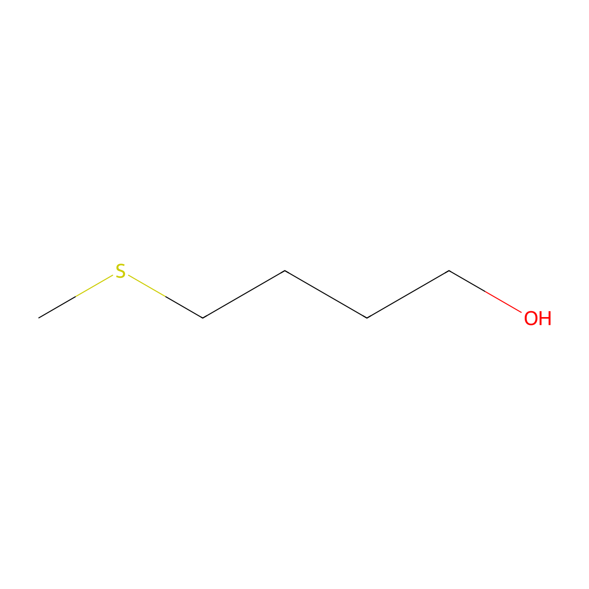 4-(Methylthio)butanol molecular structure, CAS 20582-85-8