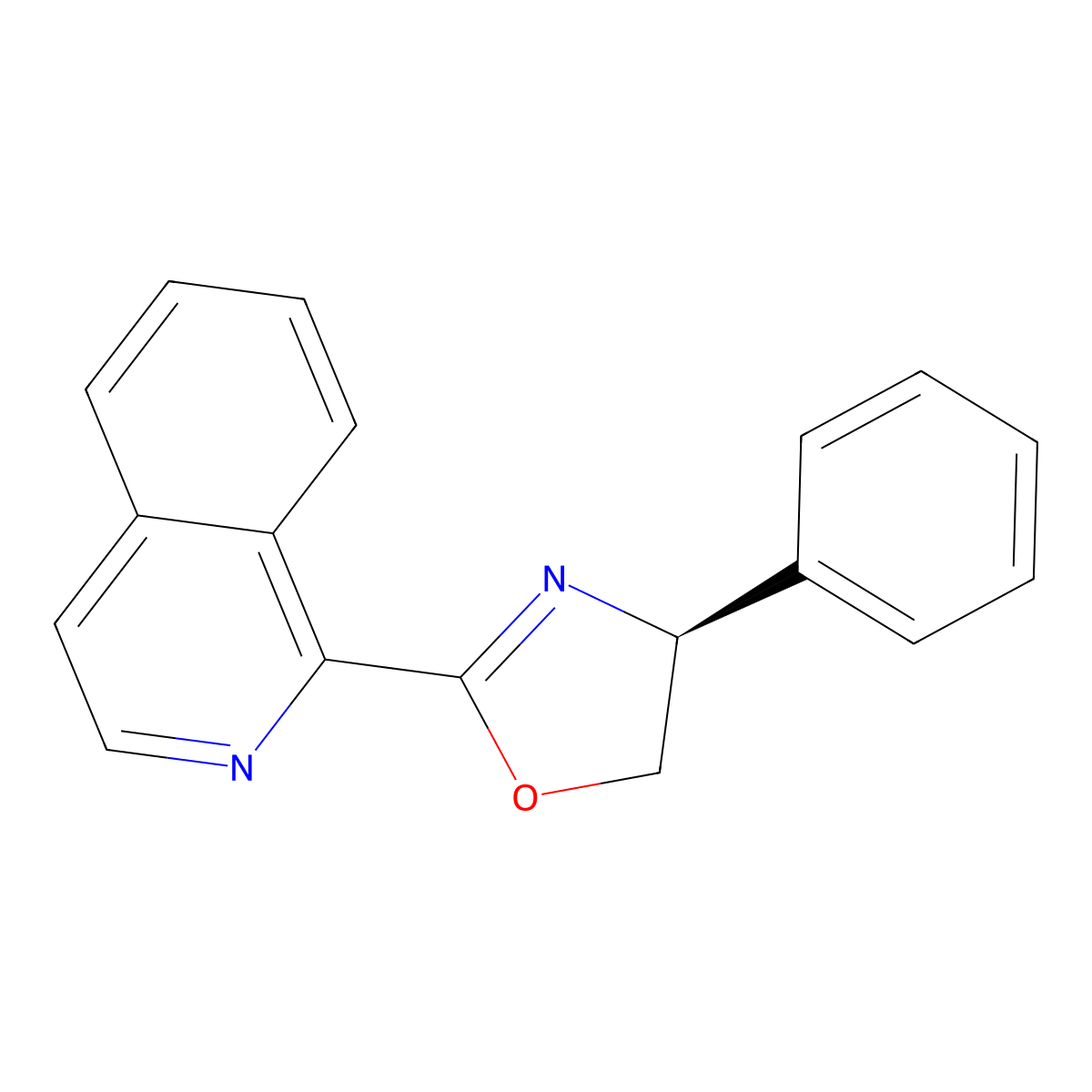 (S)-2-(Isoquinolin-1-yl)-4-phenyl-4,5-dihydrooxazole molecular structure, CAS 2058236-53-4