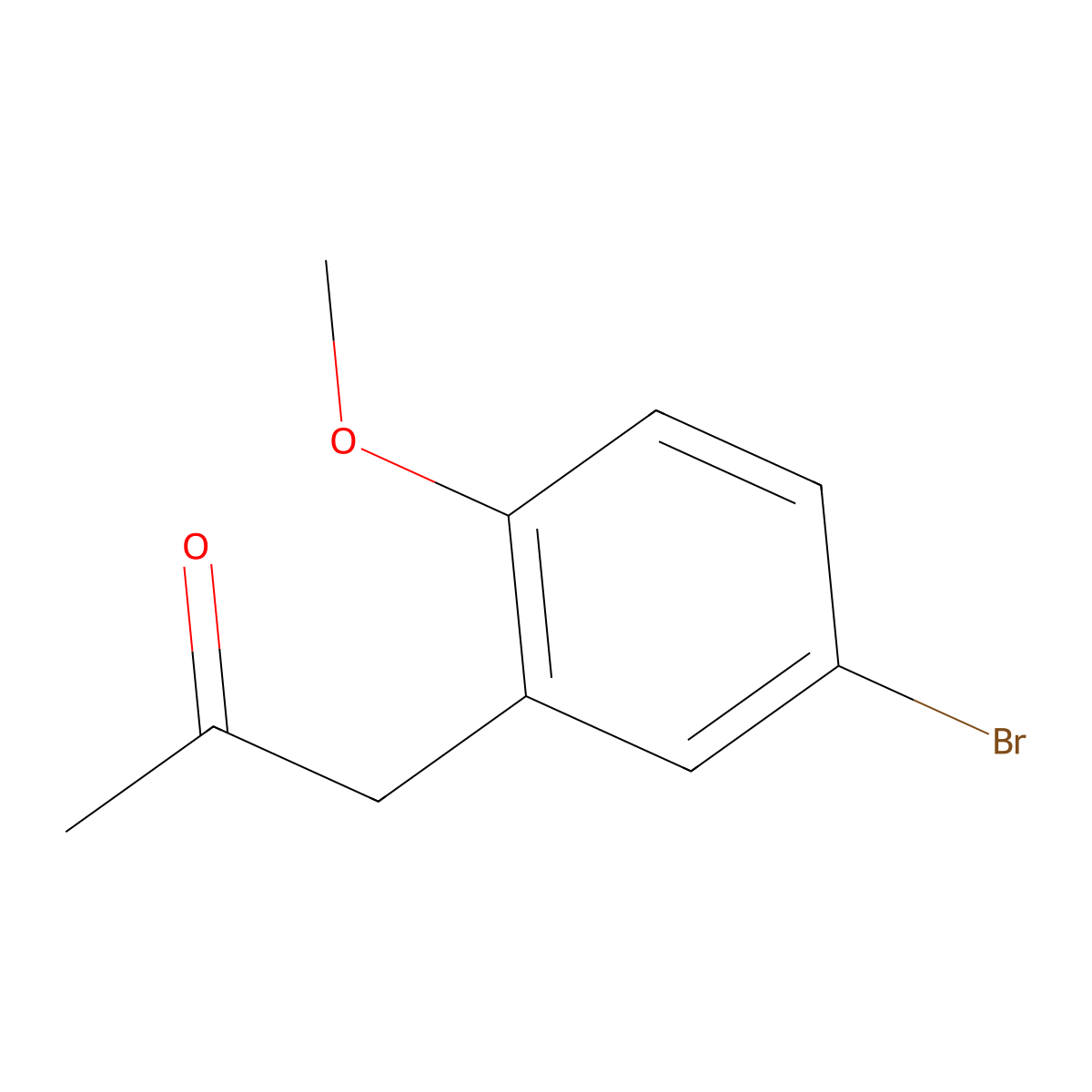1-(5-Bromo-2-methoxyphenyl)propan-2-one molecular structure, CAS 205826-73-9