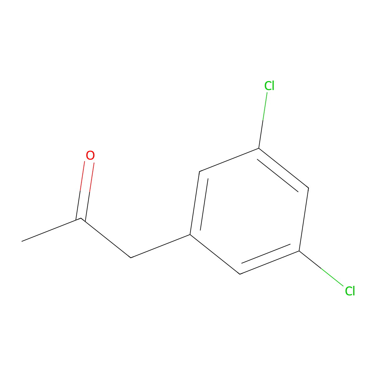1-(3,5-Dichlorophenyl)propan-2-one molecular structure, CAS 205826-74-0