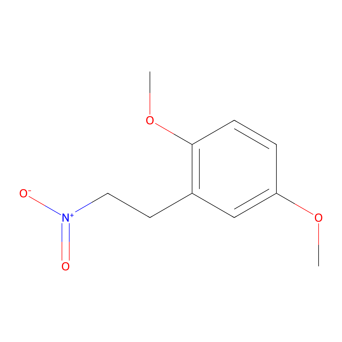 1,4-Dimethoxy-2-(2-nitroethyl)benzene molecular structure, CAS 205826-84-2