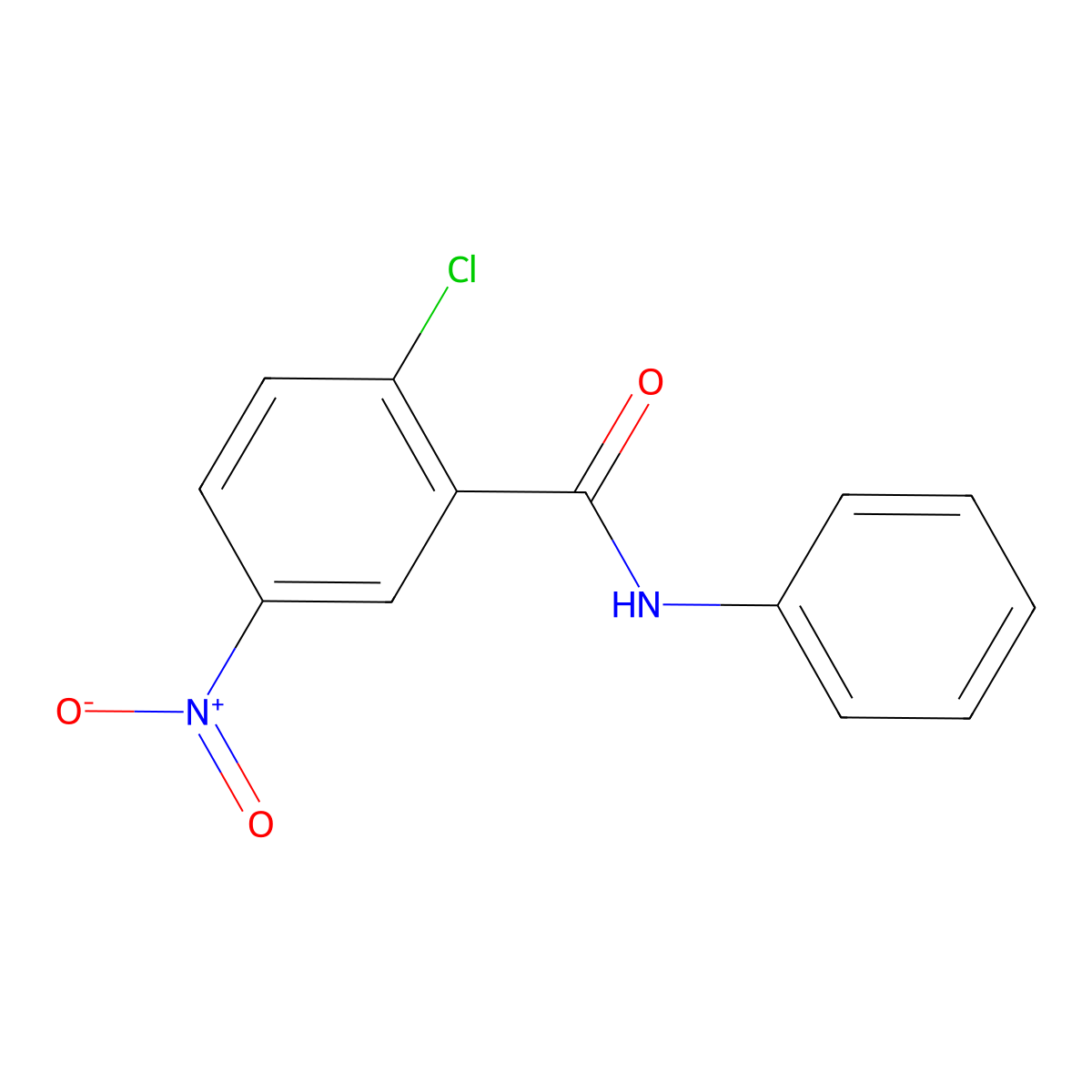 2-Chloro-5-nitrobenzanilide molecular structure, CAS 205827-96-9