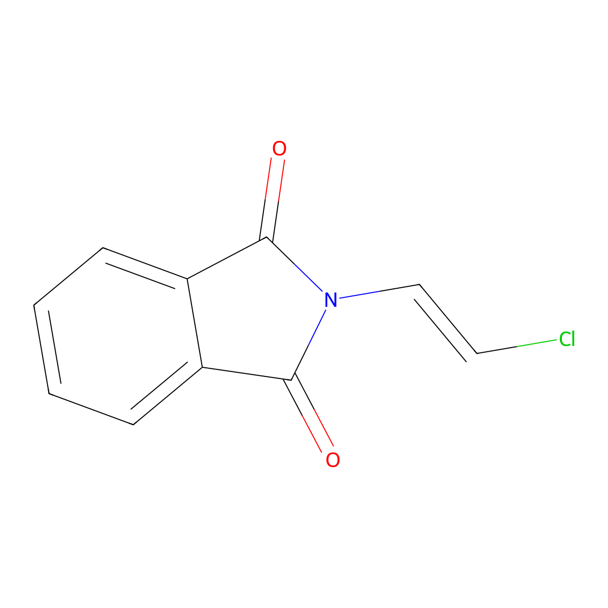 1H-Isoindole-1,3(2H)-dione, 2-(2-chloroethenyl)- molecular structure, CAS 20583-44-2