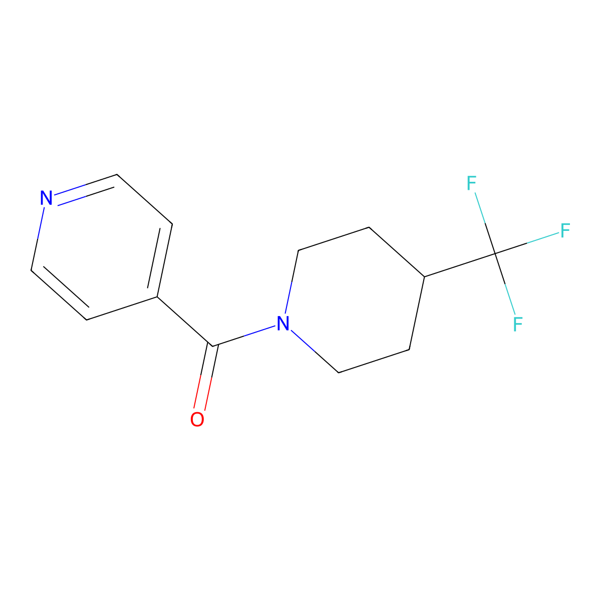 4-[4-(Trifluoromethyl)piperidine-1-carbonyl]pyridine molecular structure, CAS 2058442-01-4