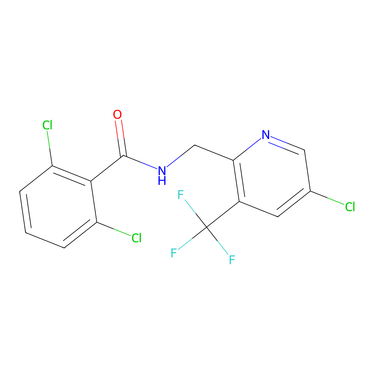 2,6-dichloro-N-{[5-chloro-3-(trifluoromethyl)pyridin-2-yl]methyl}benzamide molecular structure, CAS 2058453-08-8