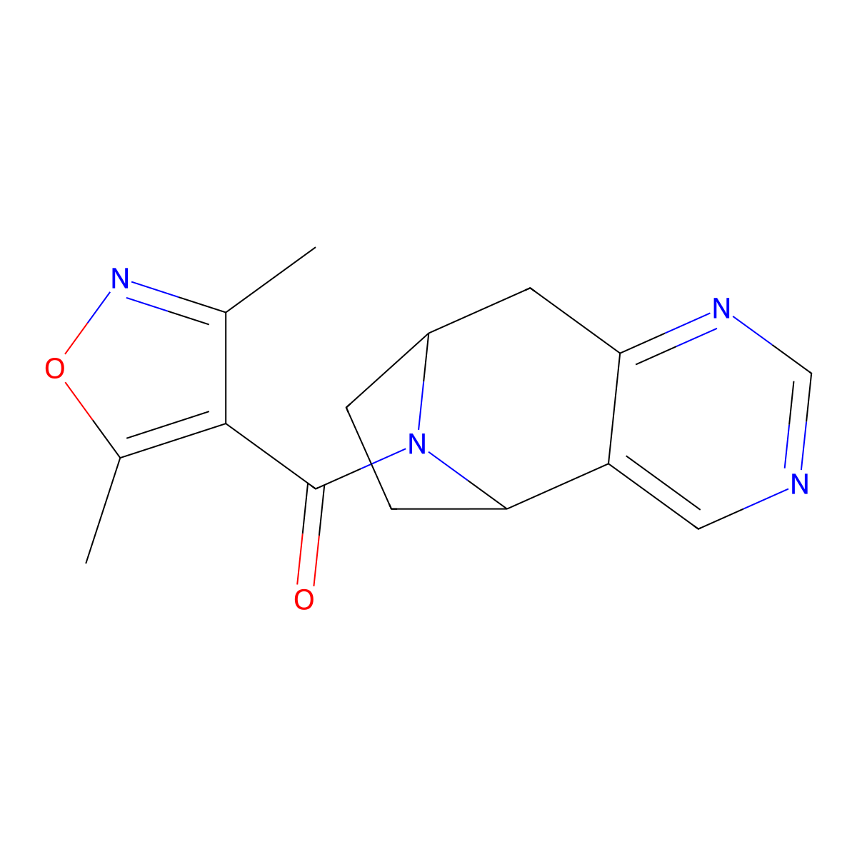 12-(3,5-Dimethyl-1,2-oxazole-4-carbonyl)-4,6,12-triazatricyclo[7.2.1.0^{2,7}]dodeca-2(7),3,5-triene molecular structure, CAS 2058502-65-9